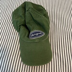 Life is Good Green Baseball Cap